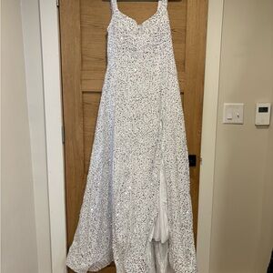 White Sequin Gown